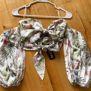 Front Tie Crop Top (NWT)